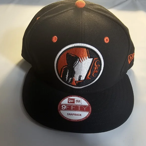 NWOT New Era Black and Orange Emmure Metalcore Snapback NOS - Picture 1 of 9